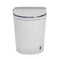 WC intelligent monobloc de luxe avec capteur électrique, chasse d'eau automatique double, siège chauffant et télécommande