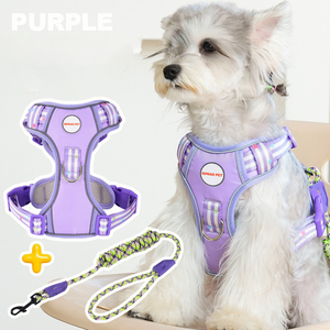 Cross-border pet chest back anti-relief new explosion-proof vest type dog traction rope safety reflective breathable walking dog - Product Image 6