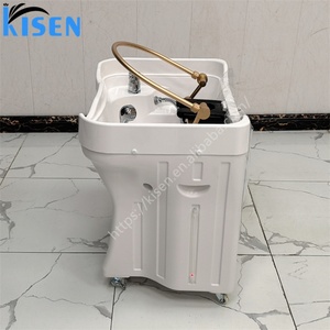 Kisen 2024 Meuble de Salon Haut de Gamme Portable 50L, Équipement de Spa Capillaire avec Bac à Shampooing sans Plomberie et Circulation d'Eau - Product Image 6