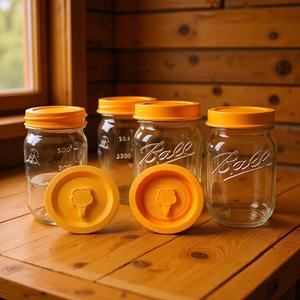 Tapa de silicona para taza, color naranja, a prueba de polvo de doble cara, a prueba de fugas, con orificio para pajita, para viajes, unisex - Product Image 1