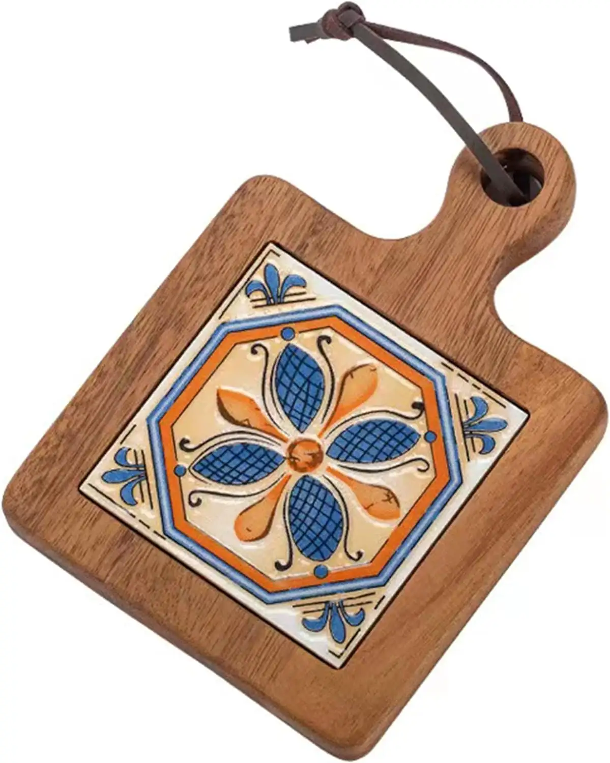 Acacia Wood Mosaic Hochtemperatur-Fliesen topf halter Hot Pads für Tisch-und Arbeits platte