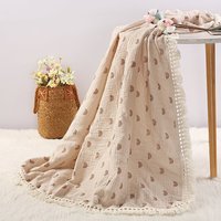 Couvertures portables pour nouveau-nés en mousseline de coton et bambou bio
