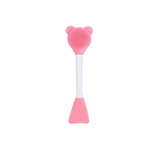 2025 15cm Hot Sale Double Side Cute Bear Silicone <strong>Lip</strong> <strong>Brush</strong> Exfoliating Nose <strong>Clean</strong> Blackhead Removal <strong>Brushes</strong> With Cream Spatula - Product Image 5