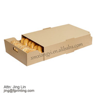 Boîte empilable en carton ondulé pour la restauration, impression de logo personnalisée, emballage alimentaire, boîte de présentation - Vente chaude