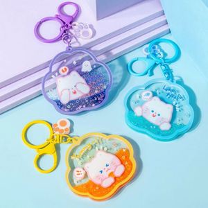 Design Custom Quicksand <b>Keychain</b> Diy Cartoon and <b>Anime</b> Star Peripheral Acrylic Pendant - Product Image 1