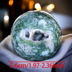 Vente en gros de sphères en agate mousse de haute qualité, style bohème, pierre de cristal pour décoration intérieure unique et cadeaux de vacances - Product Image 6
