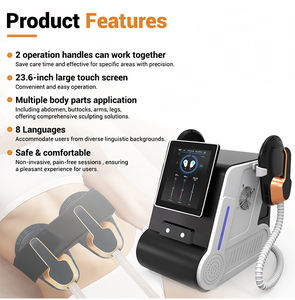 Портативный электронный стимулятор мышц с двумя ручками EMS 2-в-1 для формирования мышечной массы - Product Image 2