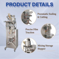 Machine d'emballage automatique multifonctionnelle pour sachets de gelée, jus, gel, miel, sucettes glacées, bonbons, avec scellage vertical sur trois côtés