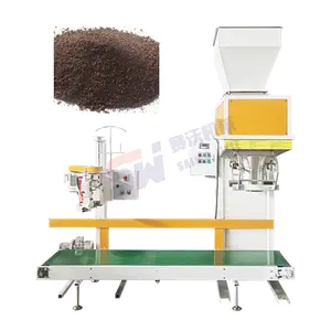 全自动定量茶籽粒粉颗粒包装机有机肥料包装机