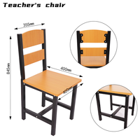 Table et chaises rectangulaires en bois modernes de bonne qualité, mobilier scolaire et de bureau, table de professeur avec trois tiroirs verrouillables