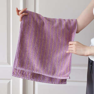 Toalla Facial de Algodón Tejido a Rayas, Altamente Absorbente, Suave, Cómoda, Transpirable, Hipoalergénica, Ecológica, Toalla de Baño de Lujo - Product Image 6