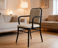 Chaise de bistrot de luxe moderne et personnalisée, imperméable, pour hôtel, café, restaurant commercial, avec accoudoirs rembourrés, pour utilisation en salle de bain
