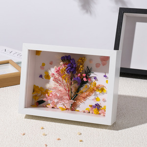 3D Hollow Photo <b>Frame</b> Brown Rectangle 4x6 Modern Handmade DIY Jewelry Accessories Shadow Box Display <b>Frame</b> - Product Image 3