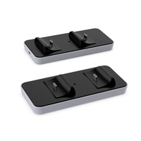 Station de charge double sans fil pour manettes PS5 – Nouveau support de charge magnétique compatible avec les joysticks pour plateformes de jeu PSP
