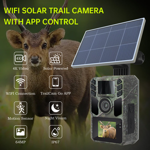 Năng lượng mặt trời bảng điều khiển động vật hoang dã nhiệt 4k 2.7K video 14MP phạm vi ảnh nhiệt tầm nhìn ban đêm IP66 săn bắn không thấm nước máy ảnh Trail máy ảnh - Product Image 2
