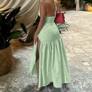 New Sexy <b>Open</b> Back Jumpsuit Slim Lace-<b>up</b> Skirt Women's 2-Piece Set Fashion - Product Image 5
