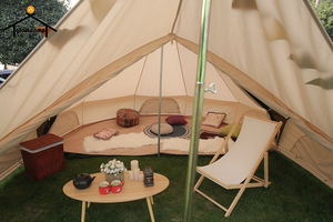 Toldo de Lona de Algodón de 5 m, Tienda de Campaña Tipo Campana, Tiendas de Campaña de Lujo para Acampar al Aire Libre, Impermeables para 4 Personas - Product Image 5