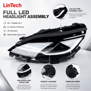 Ensemble de phare avant gauche standard LinTech OE 1760888 00 <span class=keywords><strong>F</strong></span> compatible avec Tesla Model 3 Refresh - Product Image 2