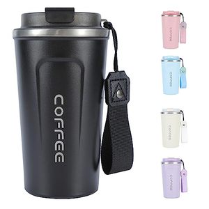 Gobelet isolé sous vide en acier inoxydable de 12 oz tasse de voyage à <span class=keywords><strong>café</strong></span> anti-éclaboussures avec couvercle tasse thermos pour garder chaud/<span class=keywords><strong>café</strong></span> glacé - Product Image 1