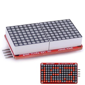 Module d'affichage LED I2C Open-Smart 16x8 rouge pour Arduino UNO R3 - Product Image 4