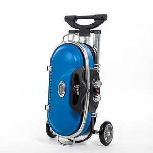 Gril à <span class=keywords><strong>gaz</strong></span> pliant noir moderne de BBQ de camping Équipement de cuisson au propane extérieur <span class=keywords><strong>Valise</strong></span> en fer enduit de poudre pour le camping - Product Image 6