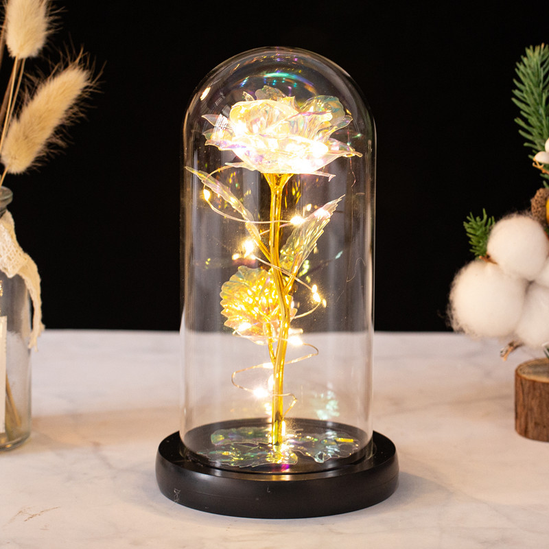 #1 White flower & White LED light