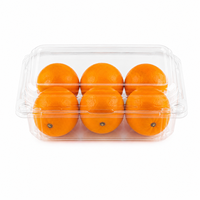 Conteneur en plastique PET de qualité alimentaire personnalisé, écologique, pour fruits, boîte à légumes empilable transparente, raisins, cerises, tomates, vente en gros