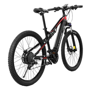 RANDRIDE YG90 Mountain E bike 21 Gears and Hydraulic Brakes MTB Electric Full Suspension Warehouse EU