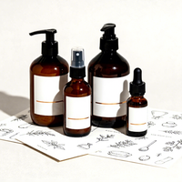 Étiquettes autocollantes personnalisées imperméables pour emballages cosmétiques, étiquettes rondes imprimées avec logo, autocollants pour bouteilles