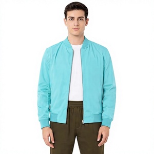Chaqueta Varsity SANAULLAH SONS para Hombre 2026, Resistente al Viento, Impermeable, Transpirable, de Cuero PU y Tela Tejida, con Cierre de Cremallera, Personalizable - Product Image 1
