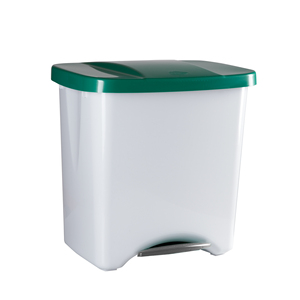 Pedalbin Eco Pattumiera a pedale da 50 litri. Bianco. - Product Image 1