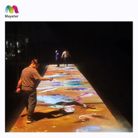 Système de projection interactive au sol pour éclairage extérieur de sites nocturnes, jeu de projecteur de sol interactif