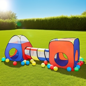 Set di Tende per Bambini Extra Large in Tre Pezzi Colorato, Castello per Giochi di Ruolo, Casetta Portatile per Uso Interno ed Esterno - Product Image 4