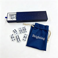 Ensemble de dominos en mélamine personnalisés de haute qualité avec logo, articles promotionnels durables pour le jeu de dominos chinois