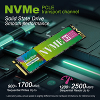 SSD M.2 NVME PCIE 3.0 Ymeiton Mixed Speed NVME3.0 2280 128GB 256GB PCIE3.0 untuk Laptop Internal Solid State Disk Menggunakan Chip Bekas