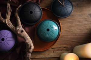 Nouveauté : Mini tambour à langue en acier de 5,5 pouces, tambour de poche, 6 notes, gamme pentatonique C, multicolore - Product Image 6