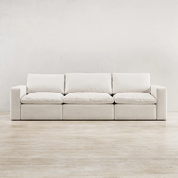 Ensemble de canapés modernes pour salon, canapé modulaire minimaliste en tissu corduroy pour salon, hôtel, appartements