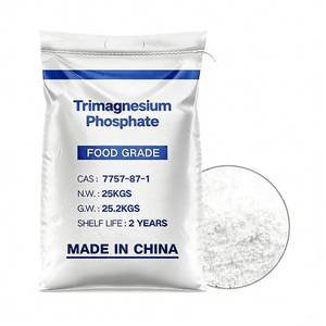 中国供应商 食品级磷酸三镁 25kg Mg3 (Po4) 2 5H2O CAS 7757-87-1 镁补充剂 食品添加剂 - Product Image 1