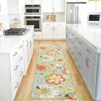 Tapis de cuisine personnalisé doux imprimé en gros, lavable en machine, tapis de couloir persan