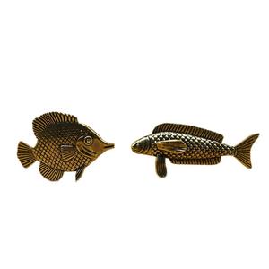 1Pc Đồng Thau Giả Cổ Mềm Cá Tilapia Vàng Cá Rồng Mini Hình Tượng Để Trang Trí Nhà Trà Thú Cưng Đồng Bán Buôn Thủ Công Mỹ Nghệ - Product Image 3