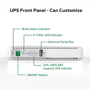 Mini UPS Wifi con 3 Puertos DC 5V 9V 12V POE 12V 24V, Batería de Respaldo de Litio, UPS de 21W DC, 8800mAh 10000mAh - Product Image 2