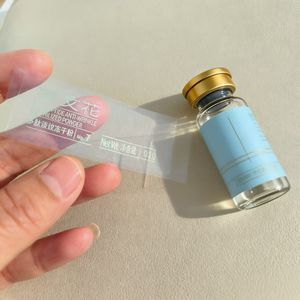 สติกเกอร์และฉลากใสพิมพ์ลายแบบกำหนดเองสำหรับติดกระป๋องเครื่องสำอางแบบกันน้ำเคลือบฟอยล์ทอง - Product Image 2