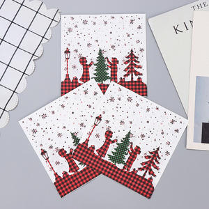 Prêt à expédier serviettes <span class=keywords><strong>en</strong></span> papier <span class=keywords><strong>de</strong></span> soie arbre décoratif père noël joyeux noël 2 plis 1/4 pli imprimé <span class=keywords><strong>serviette</strong></span> <span class=keywords><strong>de</strong></span> <span class=keywords><strong>table</strong></span> - Product Image 3