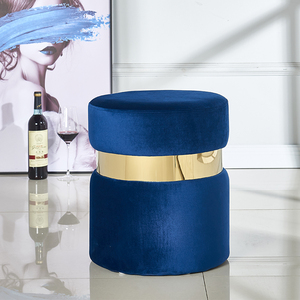Tabouret rond moderne pour intérieur, mobilier pour enfants, luxe, douche, or, marchepied pour toilettes, chaises en velours, pouf, tabouret <span class=keywords><strong>escamotable</strong></span> - Product Image 4