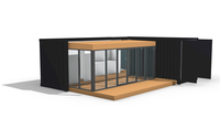 Maison préfabriquée en mini-conteneur, maison modulaire portable, mini-maison pour habitation ou bureau