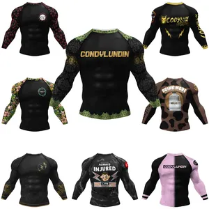 New Designs Sport Clothing Camouflage Pattern Kimono Jiu Jitsu Muay thai Rashguard Gym Boxing Jerseys Sportswear T Shirt