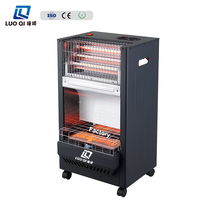 Chauffage portatif au gaz 4200W et électrique 1200W pour la maison d'hiver Chauffage au propane infrarouge de haute qualité avec roues en céramique