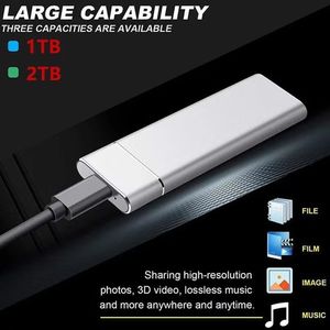 Coffre-fort stable 1 To 2 To 4 To 8 To 16 To 32 To Périphérique de stockage Disque dur Ordinateur Disques durs mobiles portables Disque SSD - Product Image 5