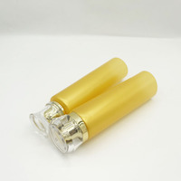 Bambou Couvre Lotion Doux Squeeze Tube Bouteille 50ml 80ml 100ml 120ml 150ml 200ml 250ml Glod Yellow Tube avec Gold Cap