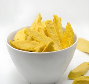 Commercio all'ingrosso della fabbrica di <span class=keywords><strong>frutta</strong></span> liofilizzata <span class=keywords><strong>biologica</strong></span> di Mango 100g 3.52oz sfuso cinese senza zucchero fetta metà FD processo di essiccazione - Product Image 4